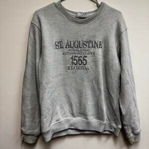 Grey st augustine sweatshirt sweatshirt size small